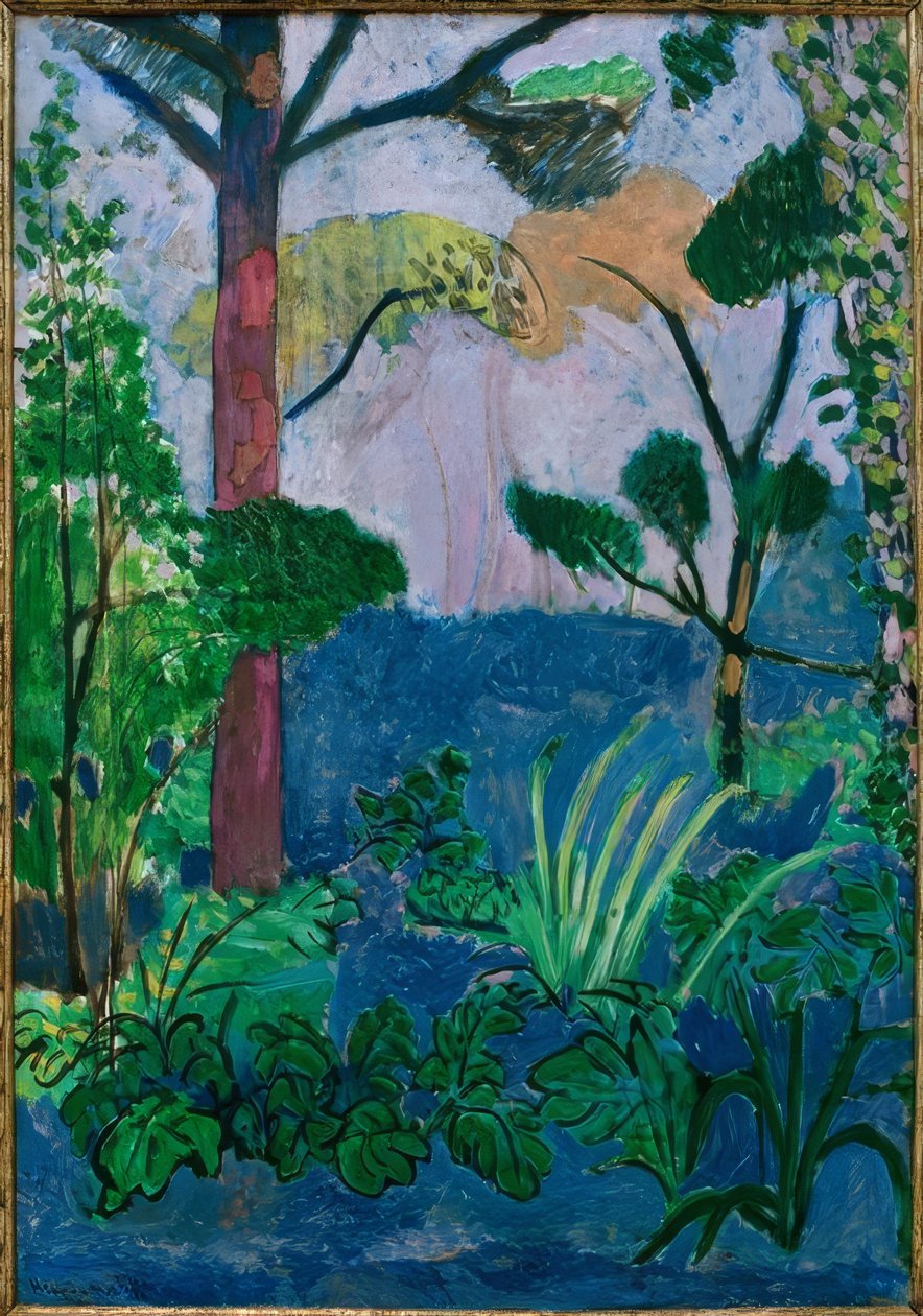 Marokkansk landskab (Acanthus) af Henri Matisse