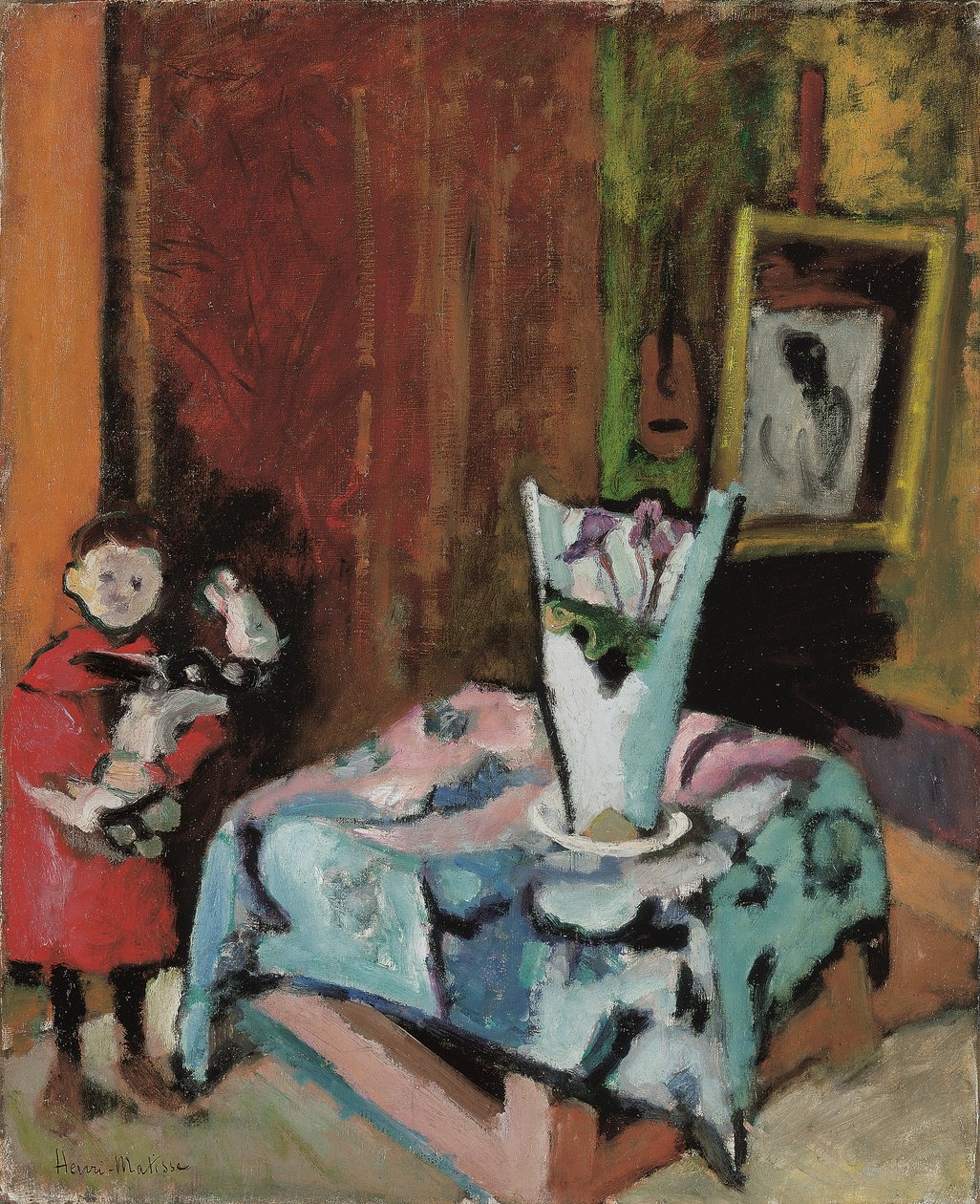 Sten på en træhest af Henri Matisse