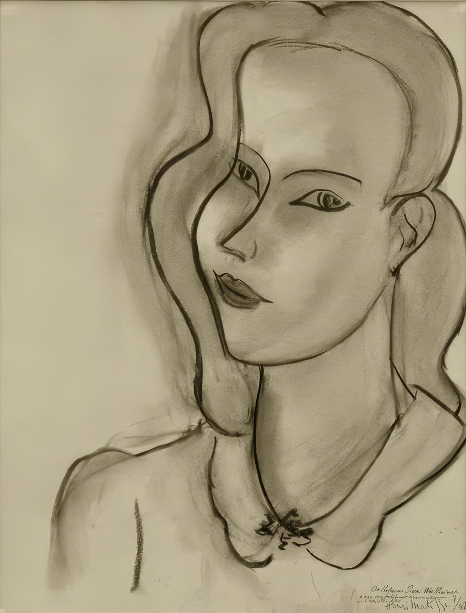 Portræt af en kvinde af Henri Matisse