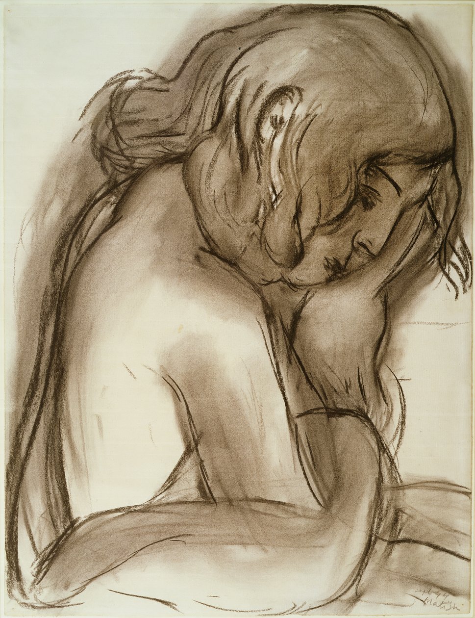 Portræt af Jacqueline Duheme af Henri Matisse