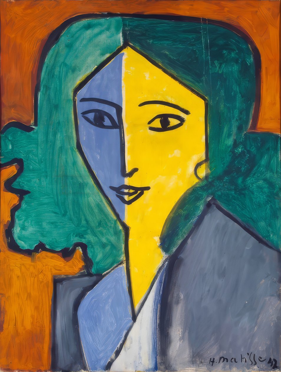 Portræt af Lydia Delectorskaya af Henri Matisse