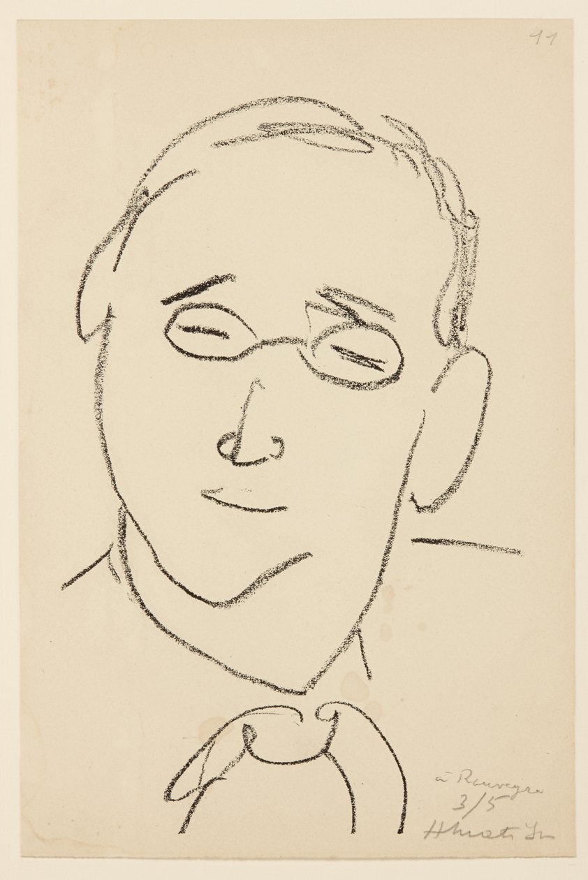 Portræt af Paul Léautaud af Henri Matisse