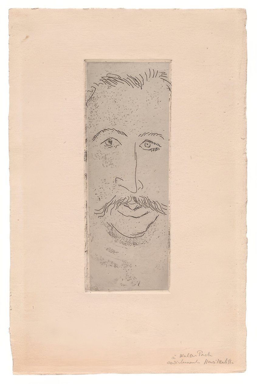 Portræt af Walter Pach af Henri Matisse