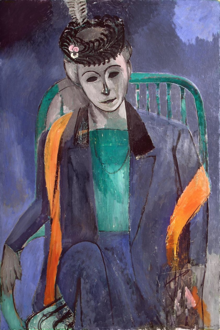 Portræt af kunstnerens kone af Henri Matisse