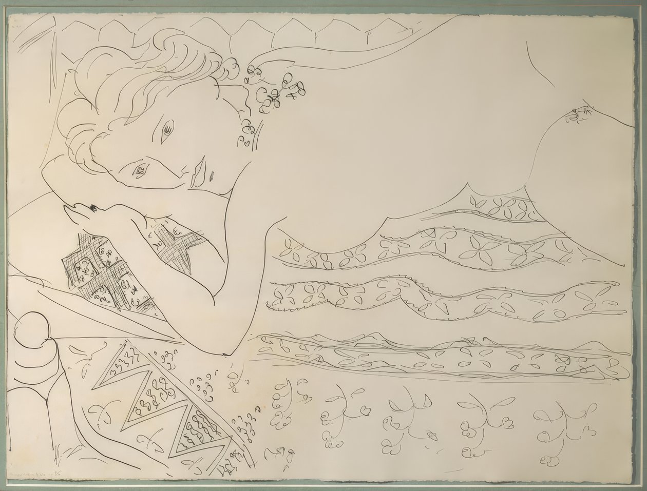 Liggende nøgen af Henri Matisse
