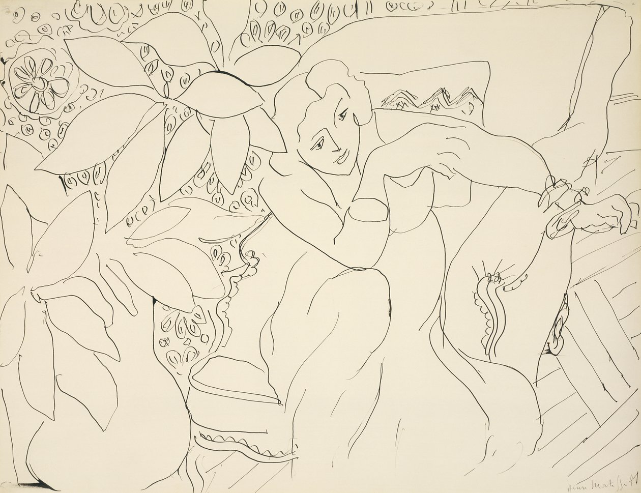 Siddende kvinde af Henri Matisse