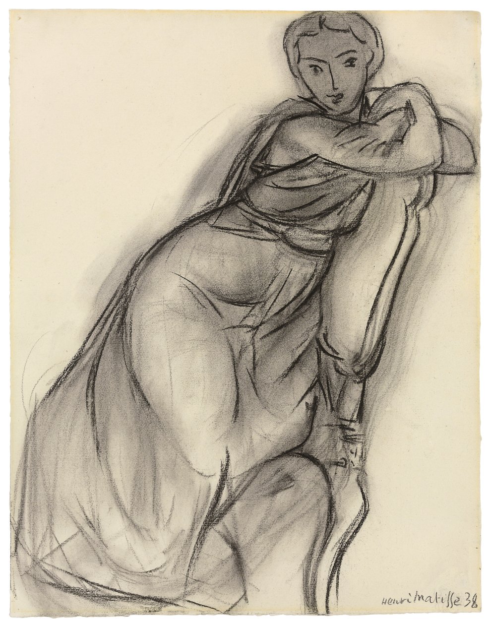 Siddende kvinde af Henri Matisse