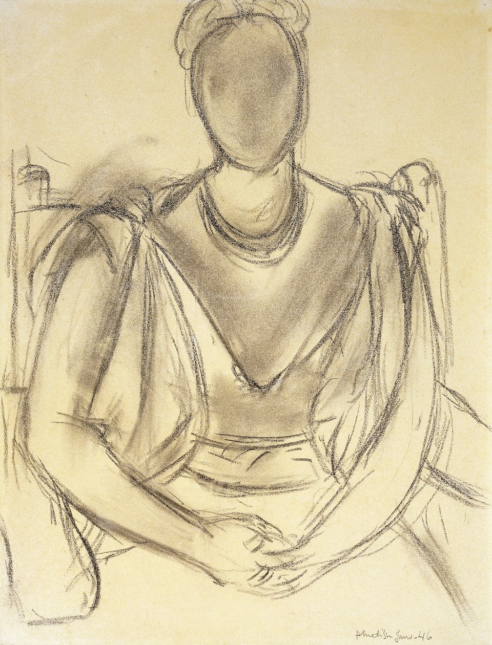 Siddende kvinde; Femme Assise af Henri Matisse