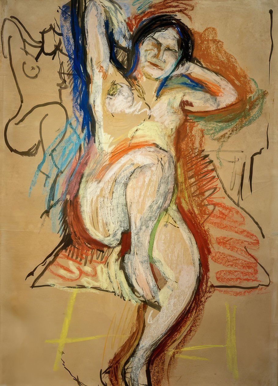 Siddende nøgen kvinde af Henri Matisse