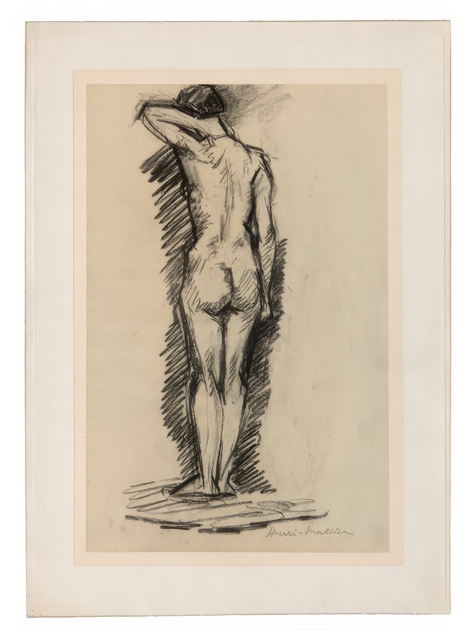 Stående kvindelig nøgen set bagfra af Henri Matisse