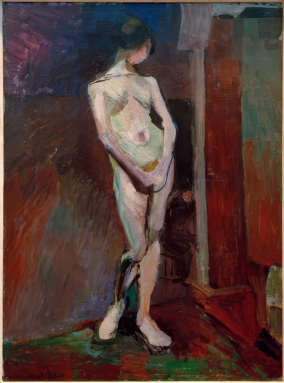 Stående model (akademiet i blåt) af Henri Matisse