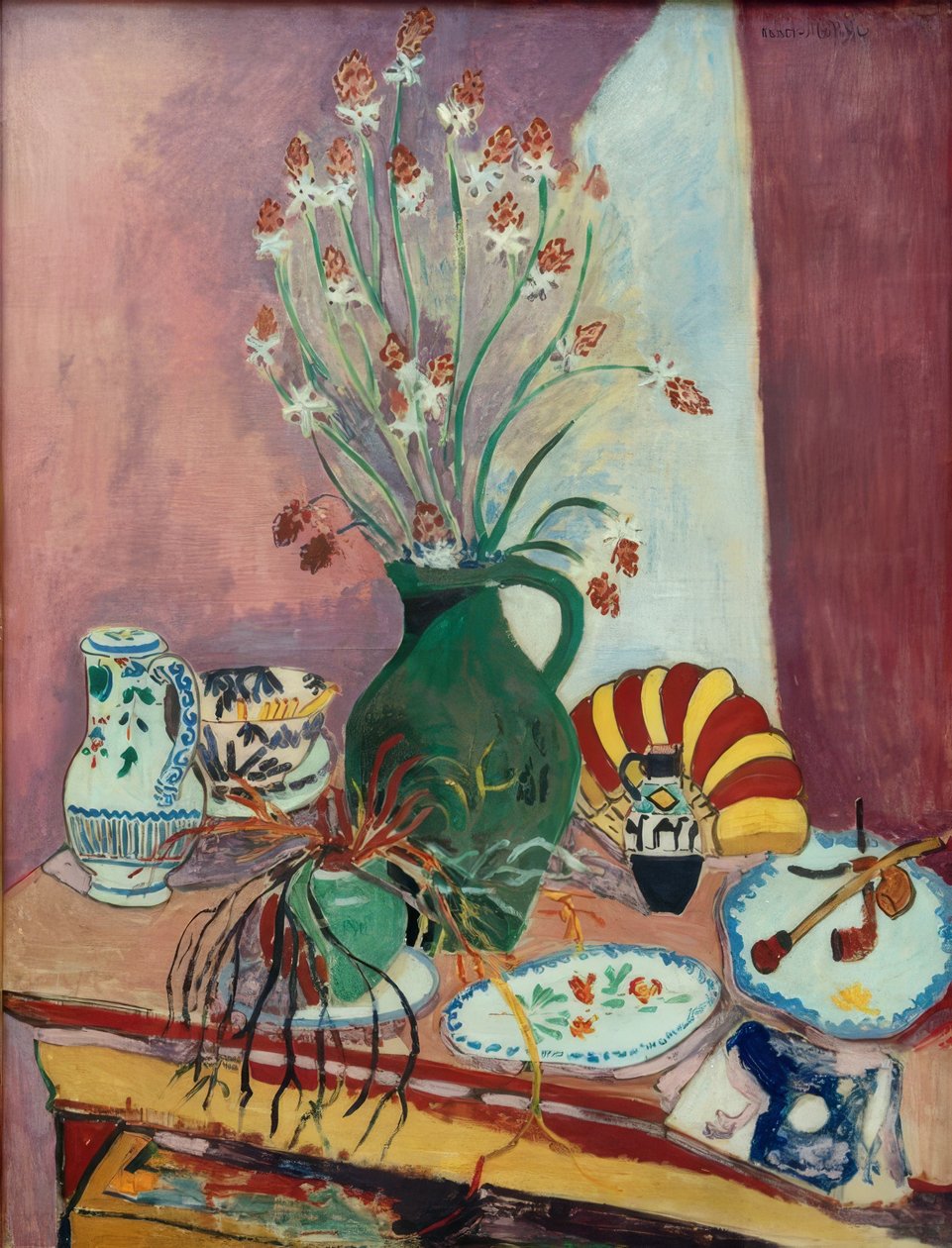 Stilleben med asphodeller af Henri Matisse