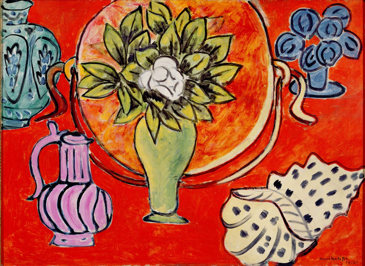 Stilleben med en magnolie af Henri Matisse