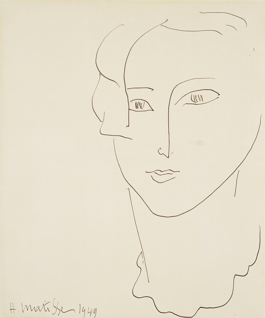 Kvindens hoved af Henri Matisse