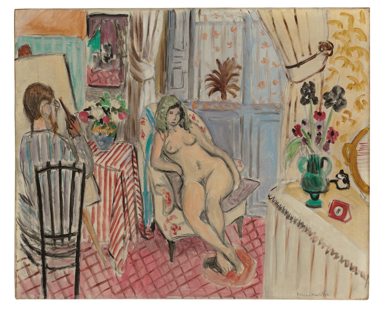 Kunstneren og hans model af Henri Matisse