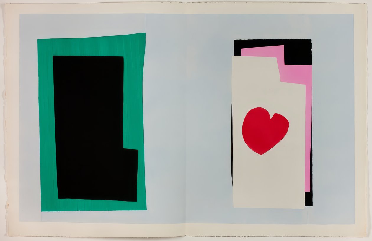 Hjertet, fra Jazz af Henri Matisse