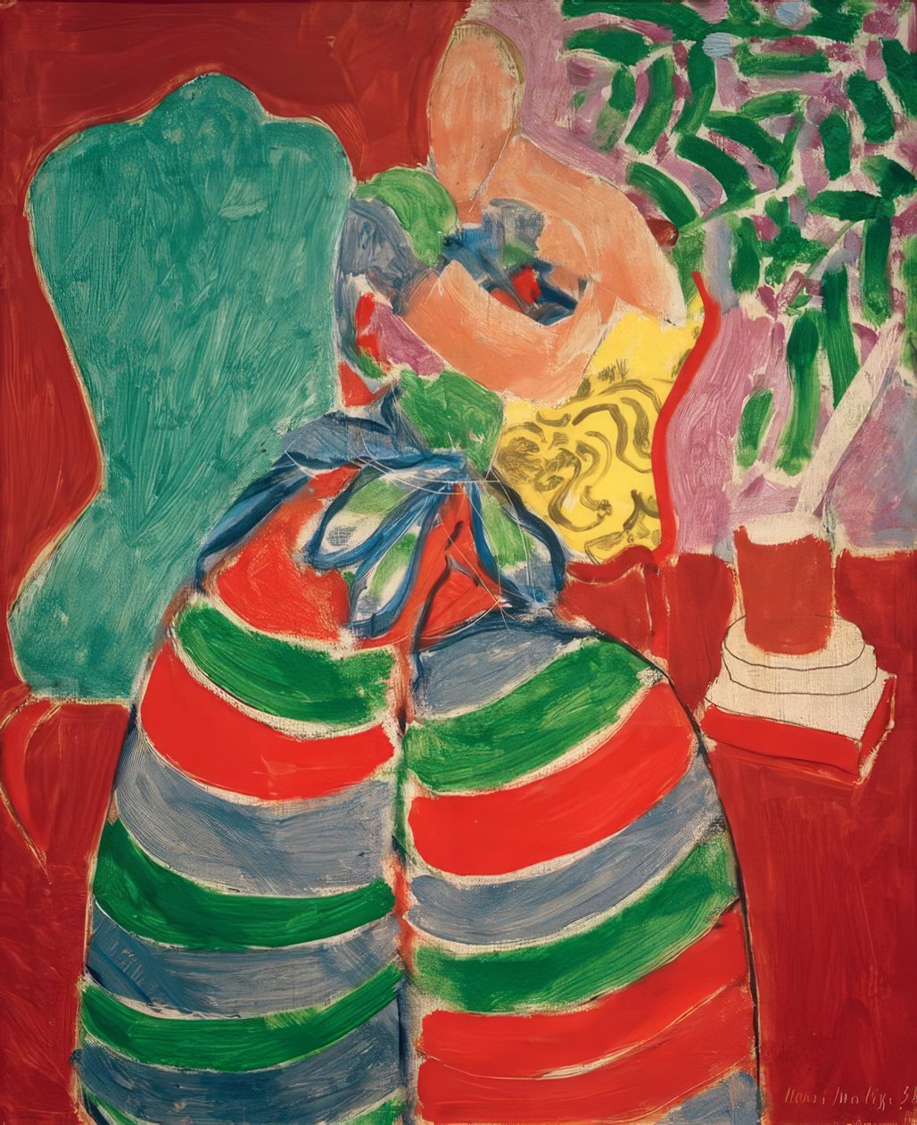 Den stribede kjole af Henri Matisse