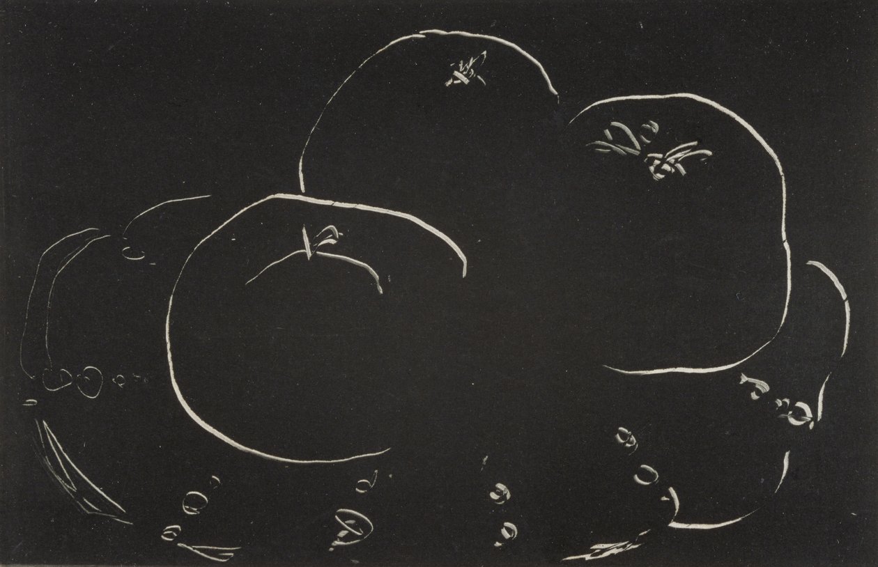 Tre æbler og en tallerken af Henri Matisse
