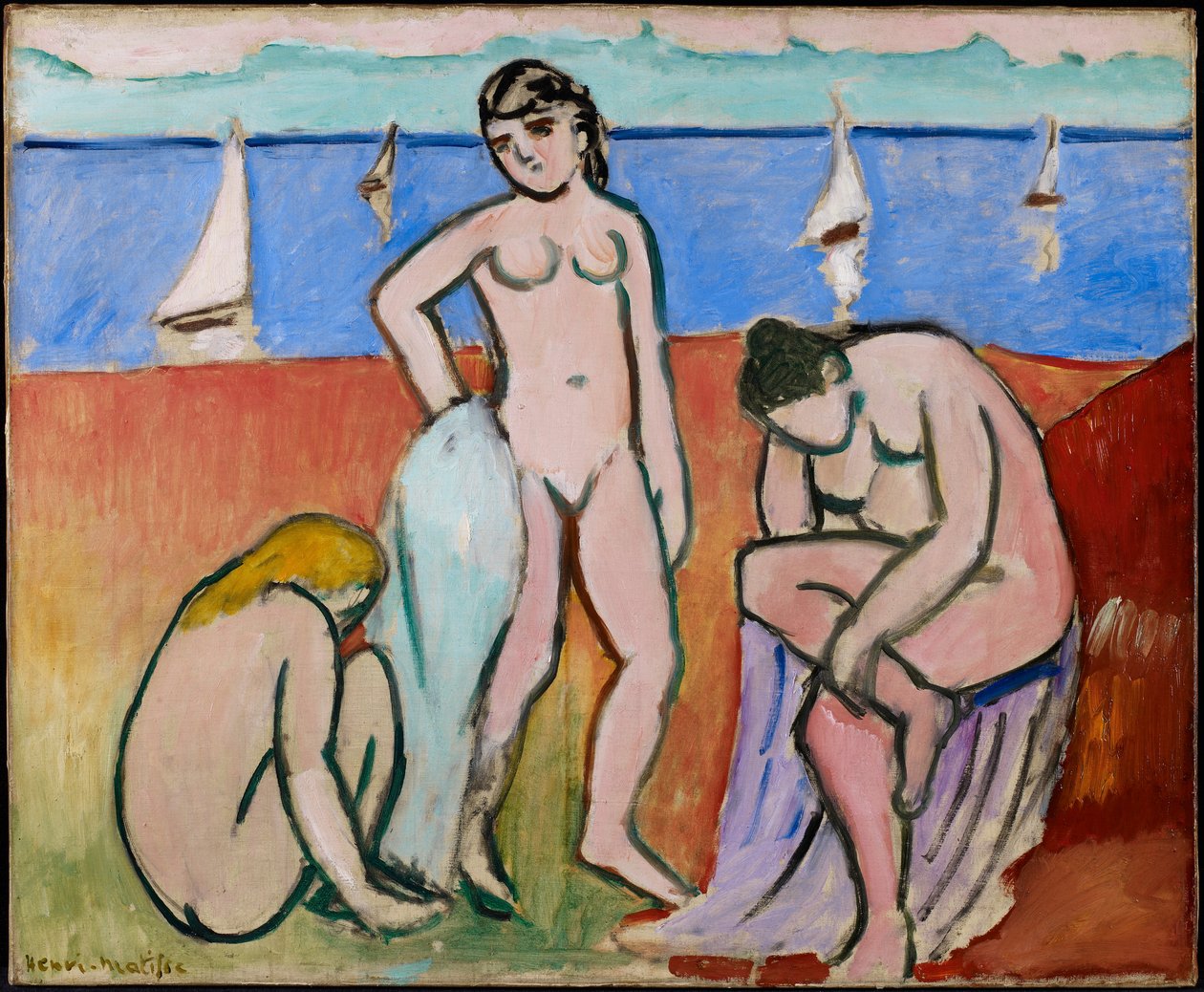 Tre badegæster af Henri Matisse