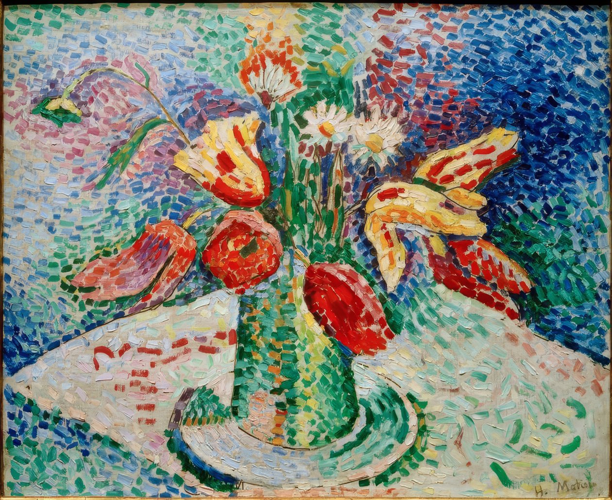 Tulipaner Papegøjer af Henri Matisse