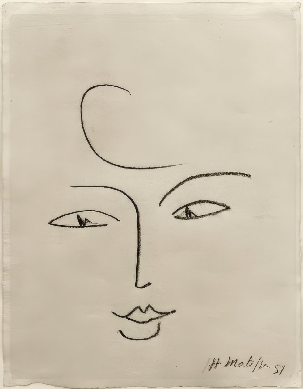 Ansigt af Henri Matisse