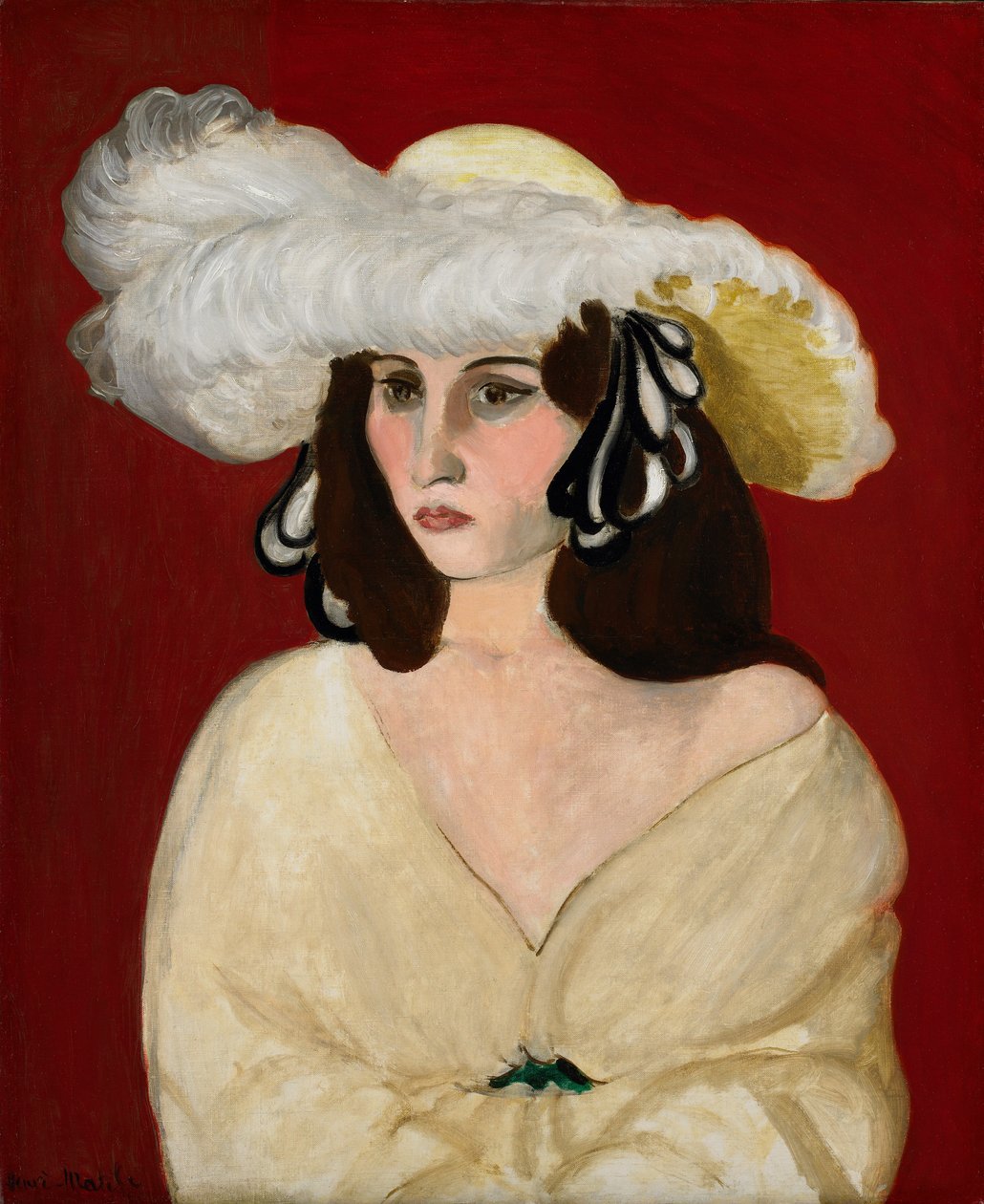 Hvide fjer af Henri Matisse