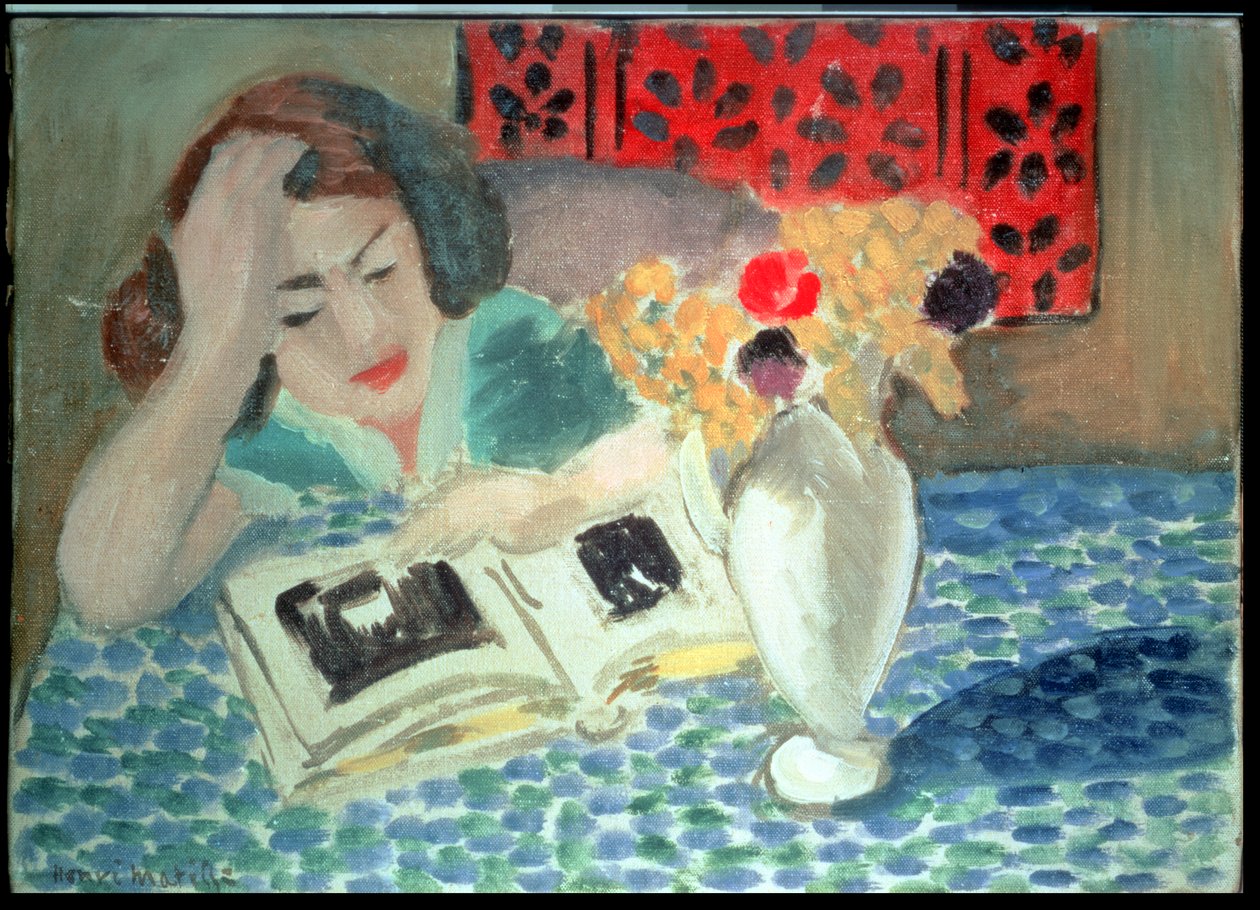 Oplæsning af kvinder (La Lecture) af Henri Matisse