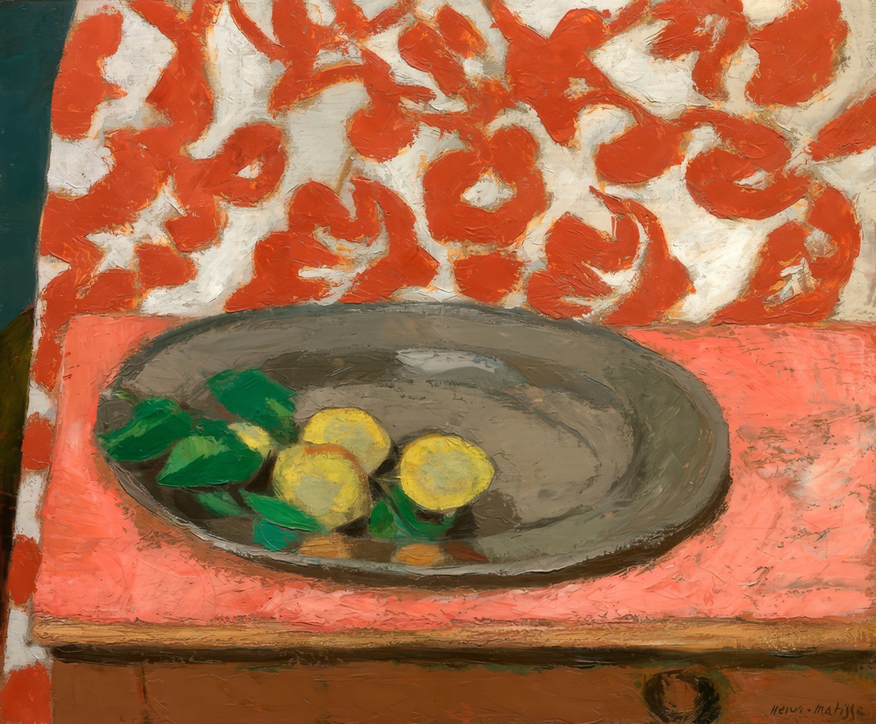 Citroner på en tintallerken af Henri Matisse