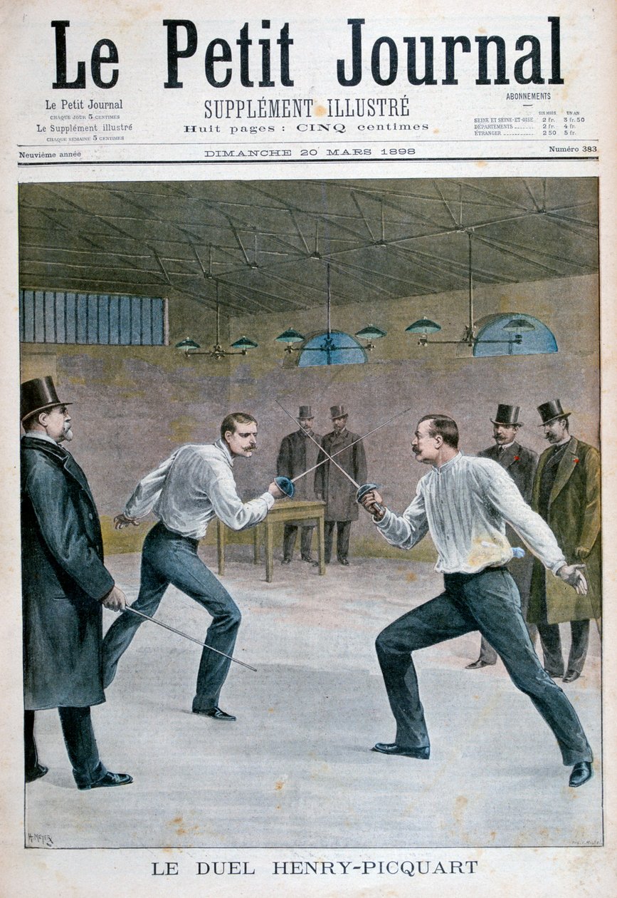 Henry-Picquart duel, 1898 af Henri Meyer