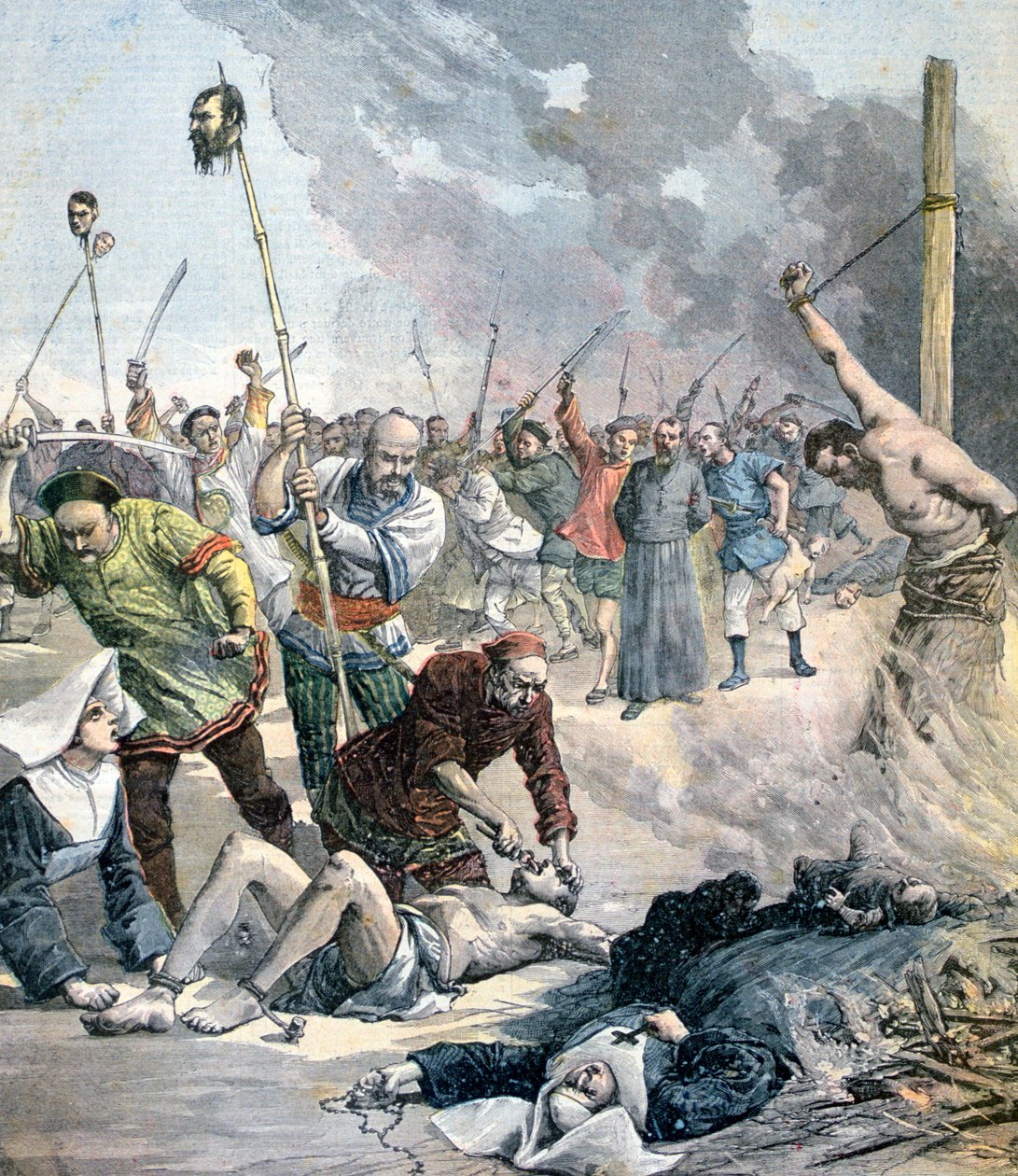 Massakrer i Kina, 1891 af Henri Meyer