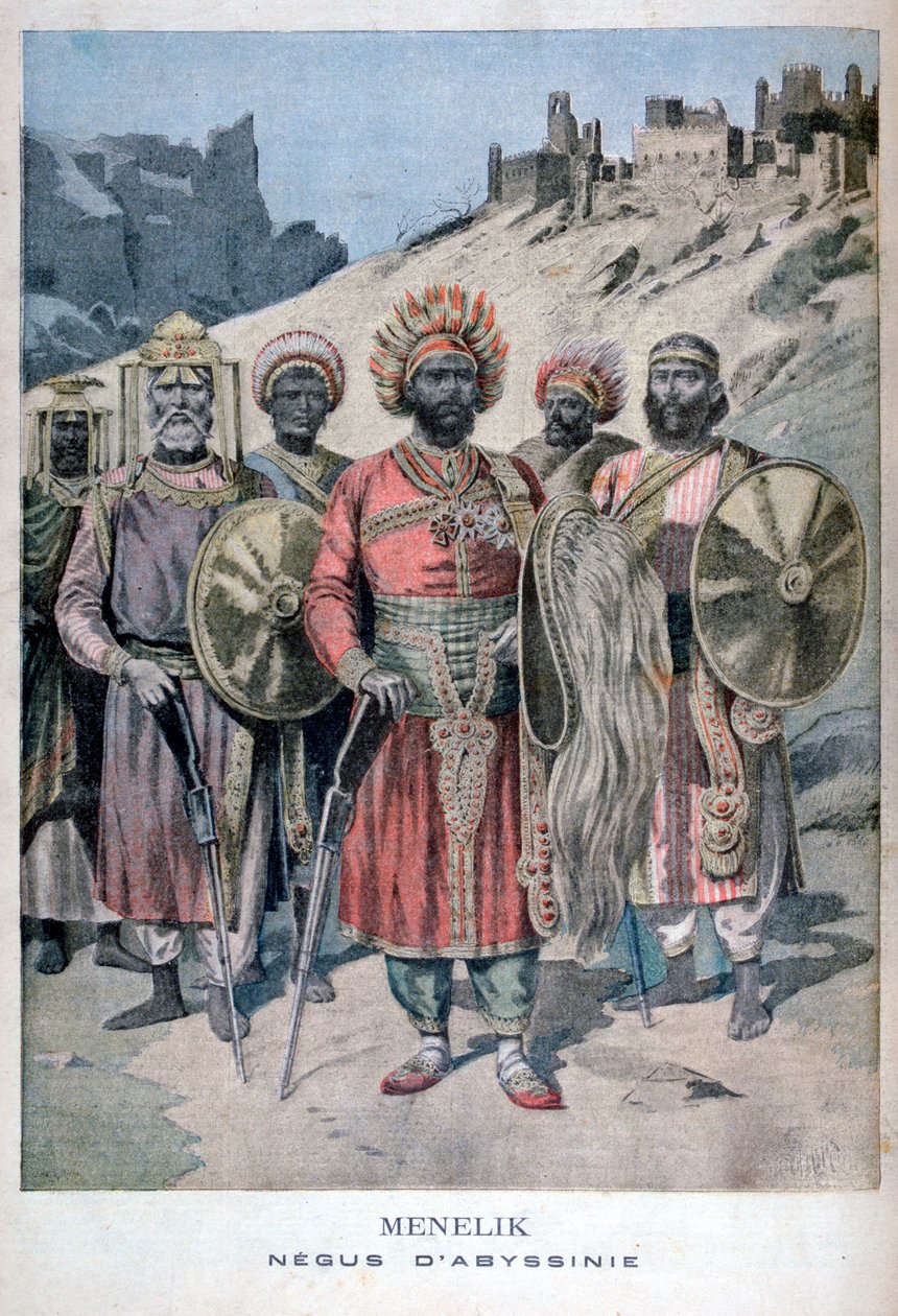 Menelik II af Abessinien, 1895 af Henri Meyer