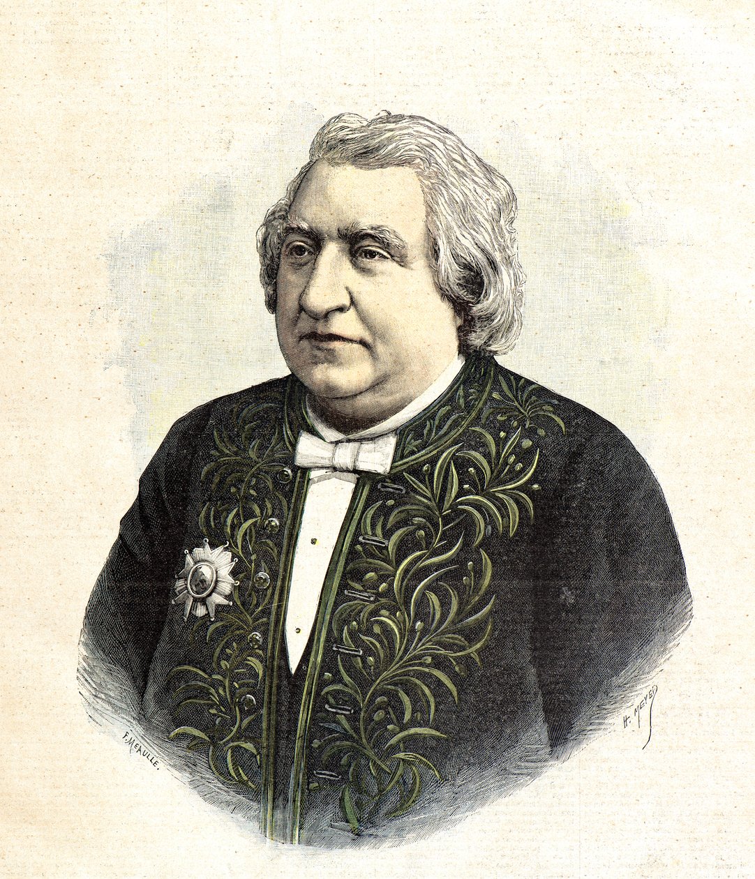 Portræt af Ernest Renan af Henri Meyer