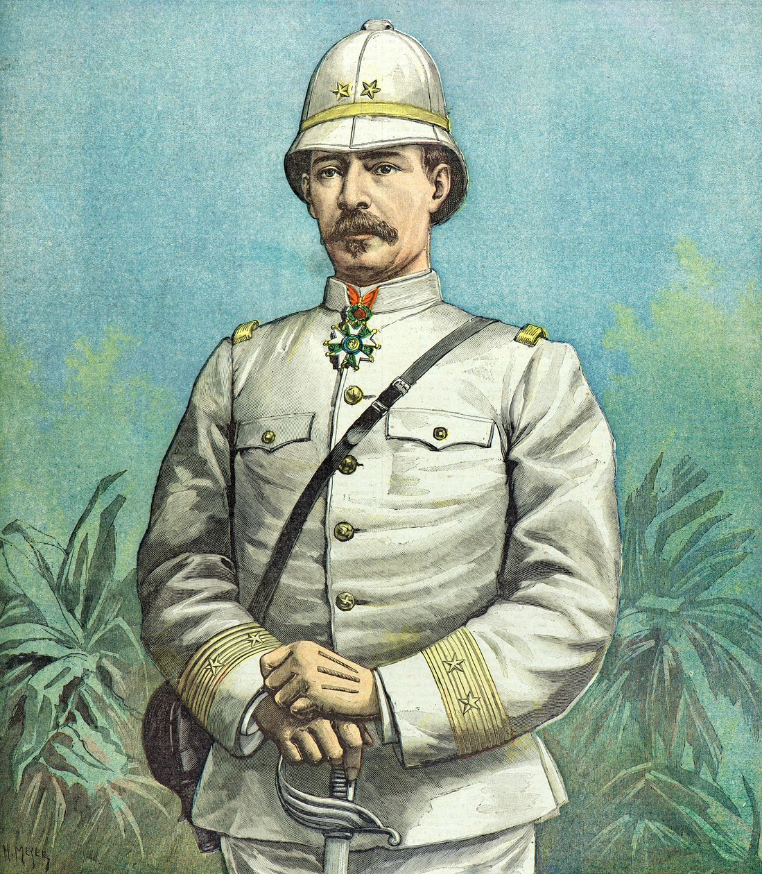 Portræt af general Alfred Dodds af Henri Meyer