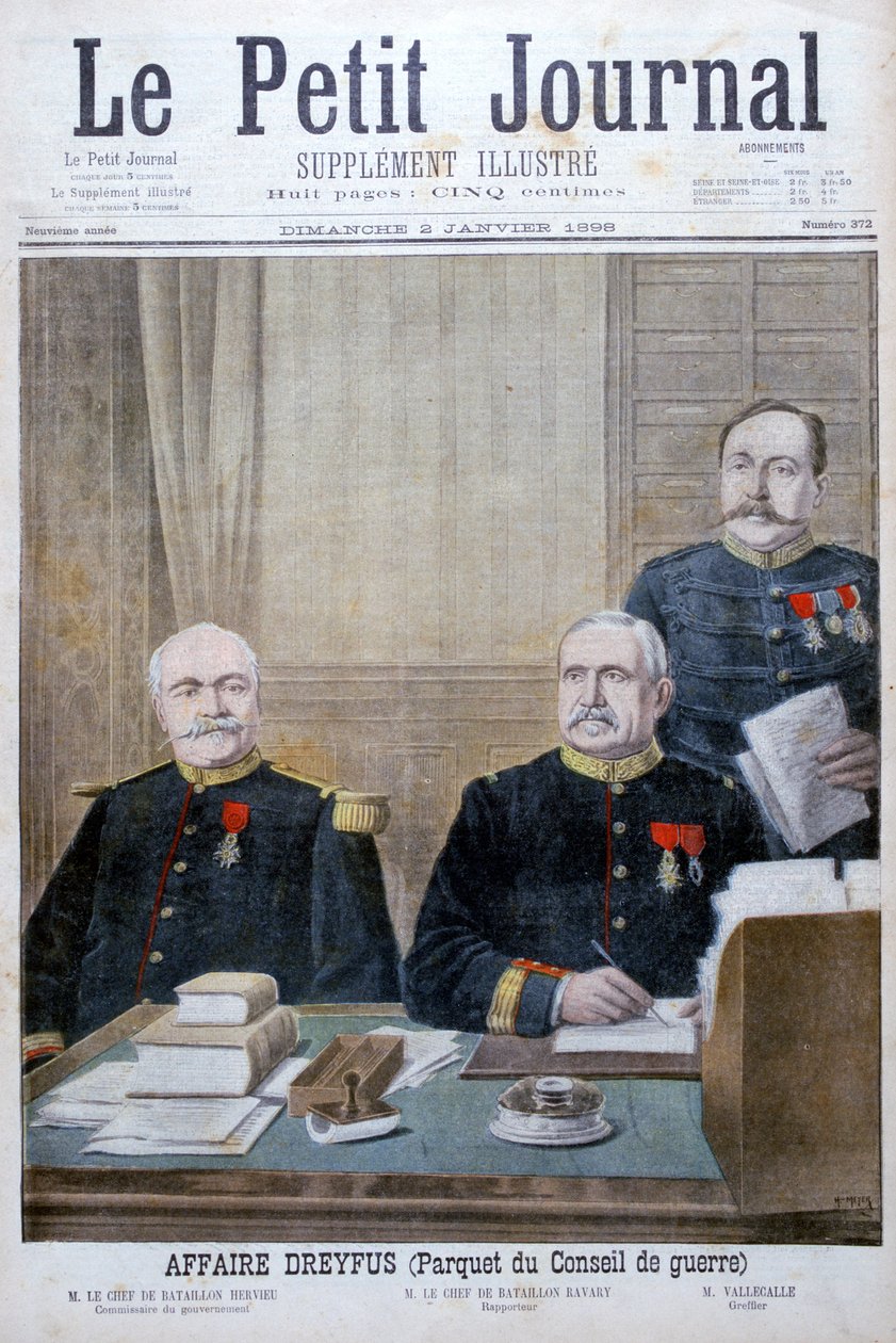 Dreyfus-affæren, 1898 af Henri Meyer