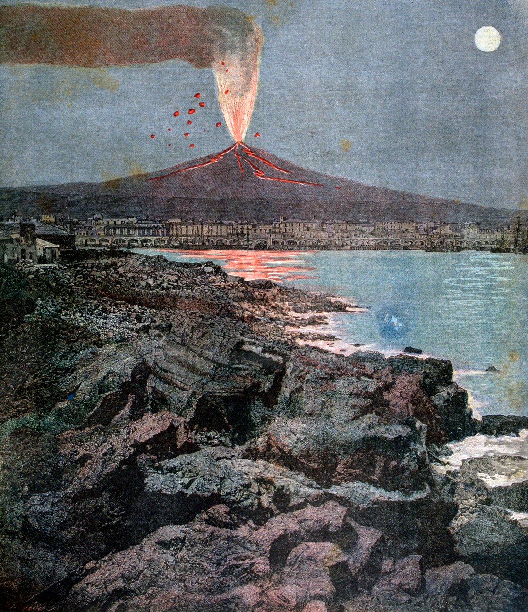 Etnas udbrud, Sicilien, 1892 af Henri Meyer