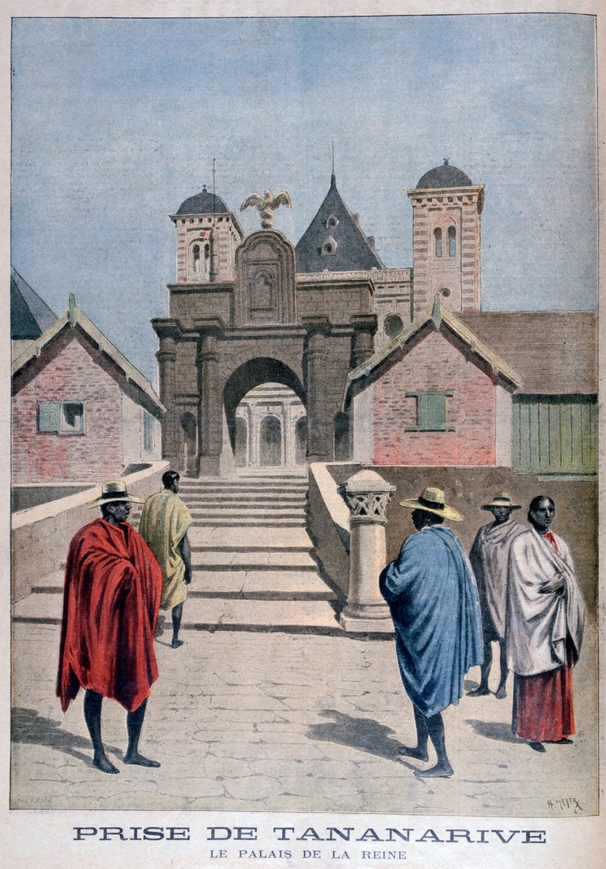 Queens Palace, Tananarive, Madagaskar, 1897 af Henri Meyer