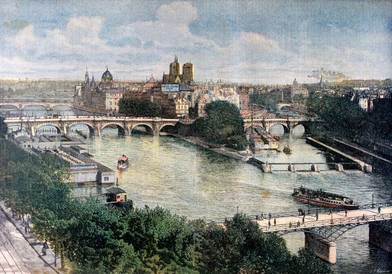 Udsigt over Paris, 1892 af Henri Meyer