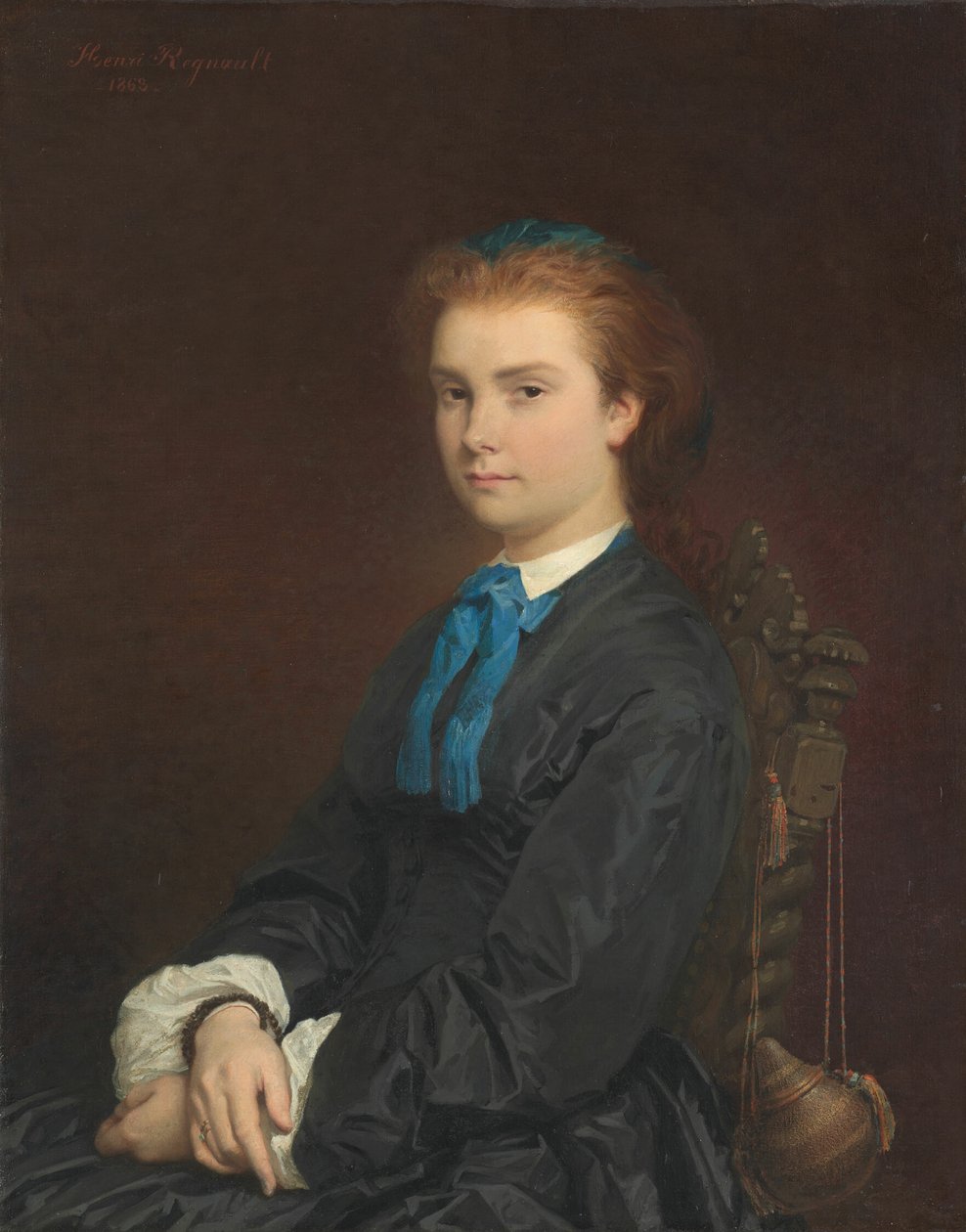 Portræt af en ung kvinde af Henri Regnault