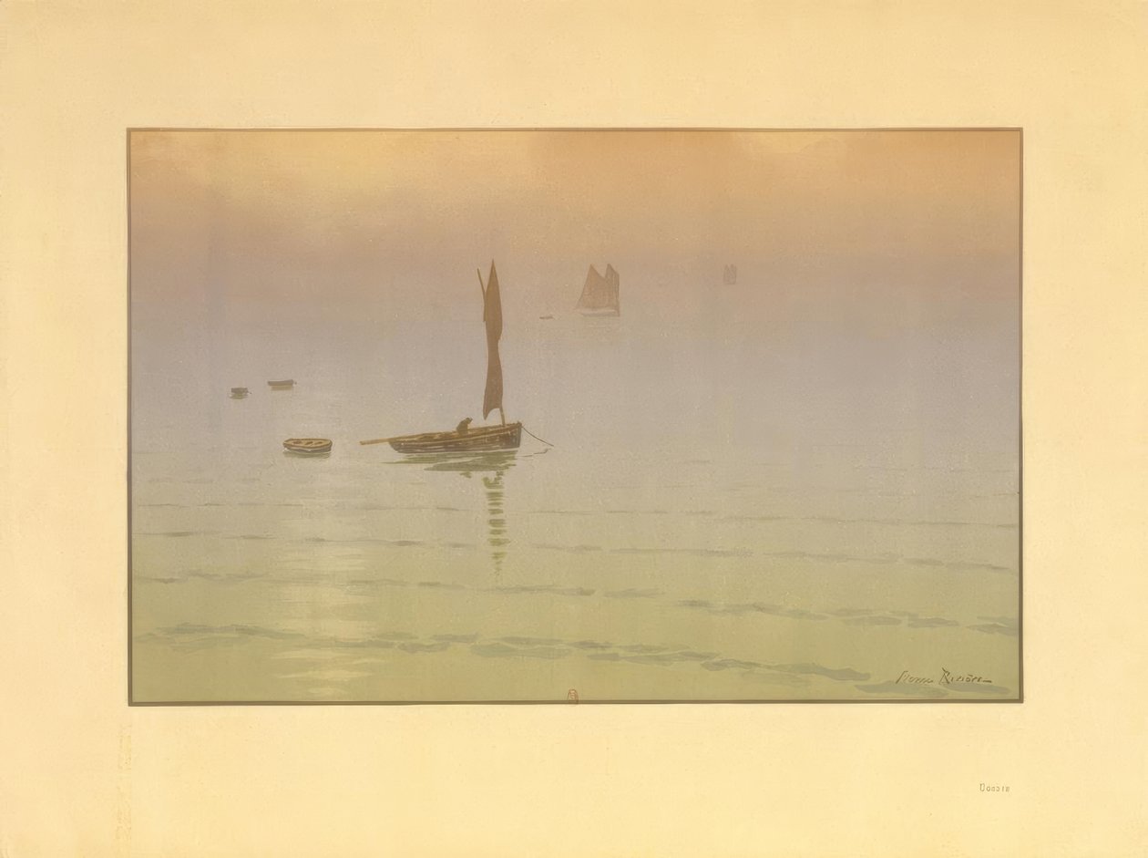 tåge på havet af Henri Rivière