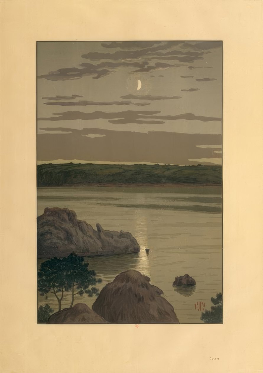 Måneskin i Landmelus af Henri Rivière