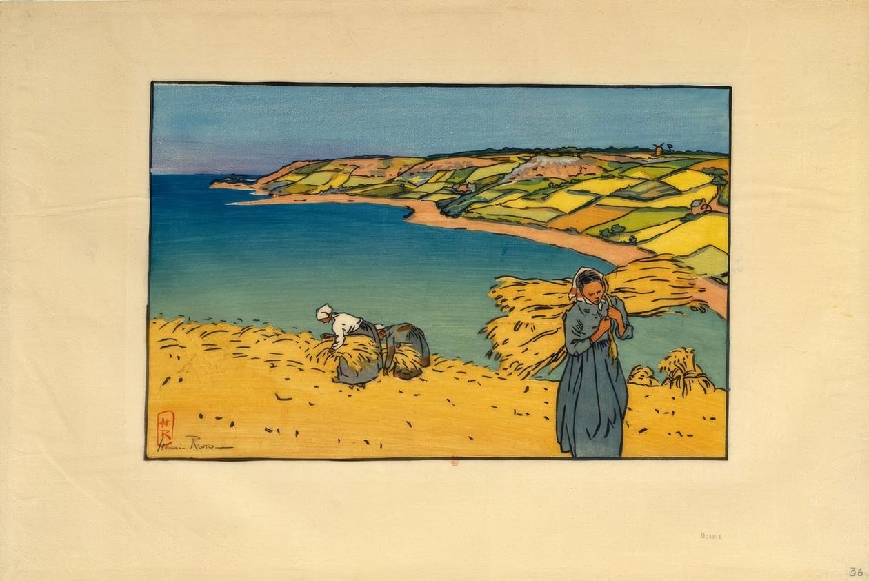 La Baie de Launay (Loguivy) af Henri Rivière