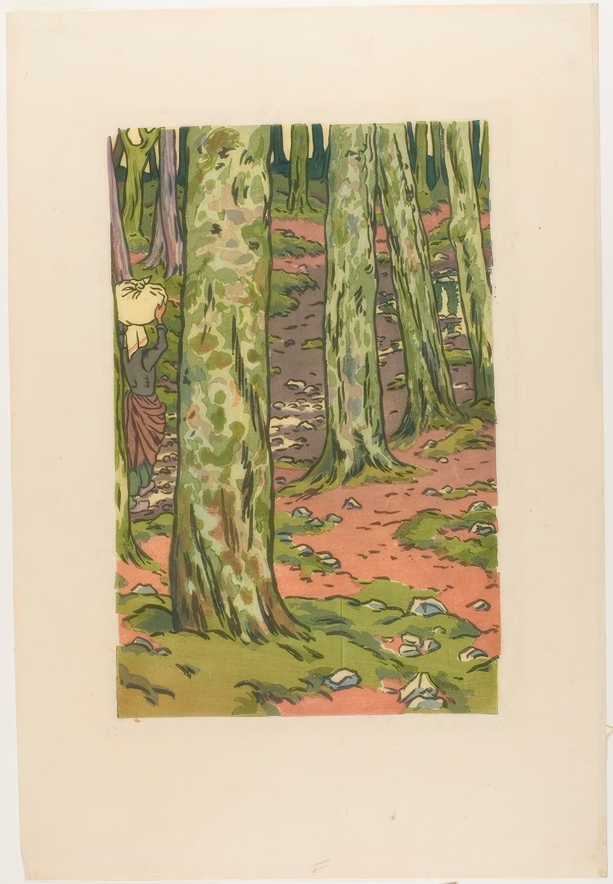 Vaskeri i skoven i Loguivy af Henri Rivière
