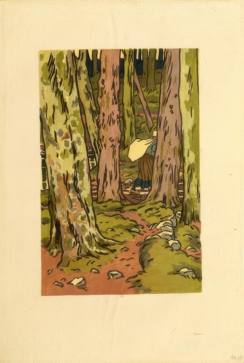 Vasketøj i skoven i Loguivy af Henri Rivière