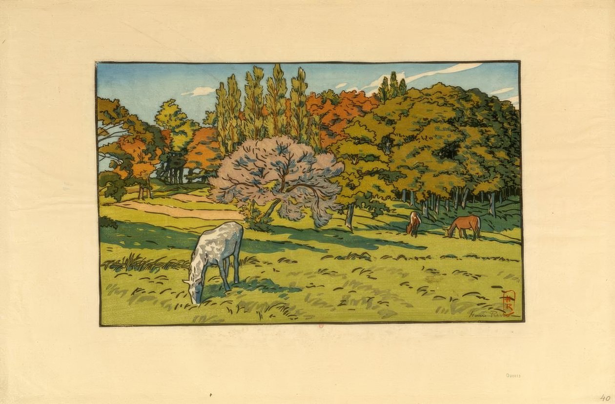 Lille skov ved Beret (Douarnenez) af Henri Rivière