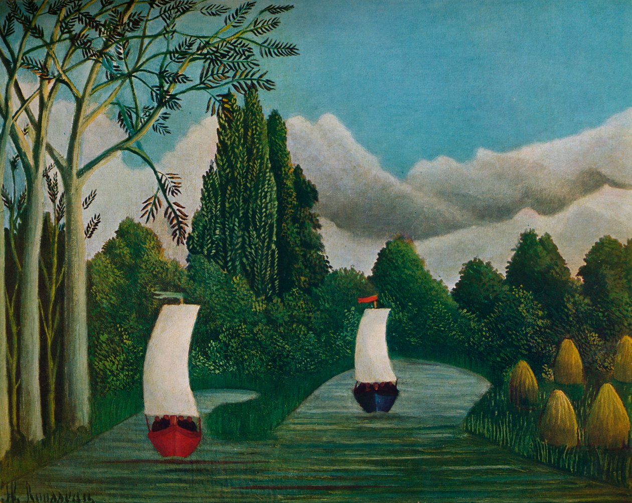 Banks of the Oise, 1905 af Henri Rousseau