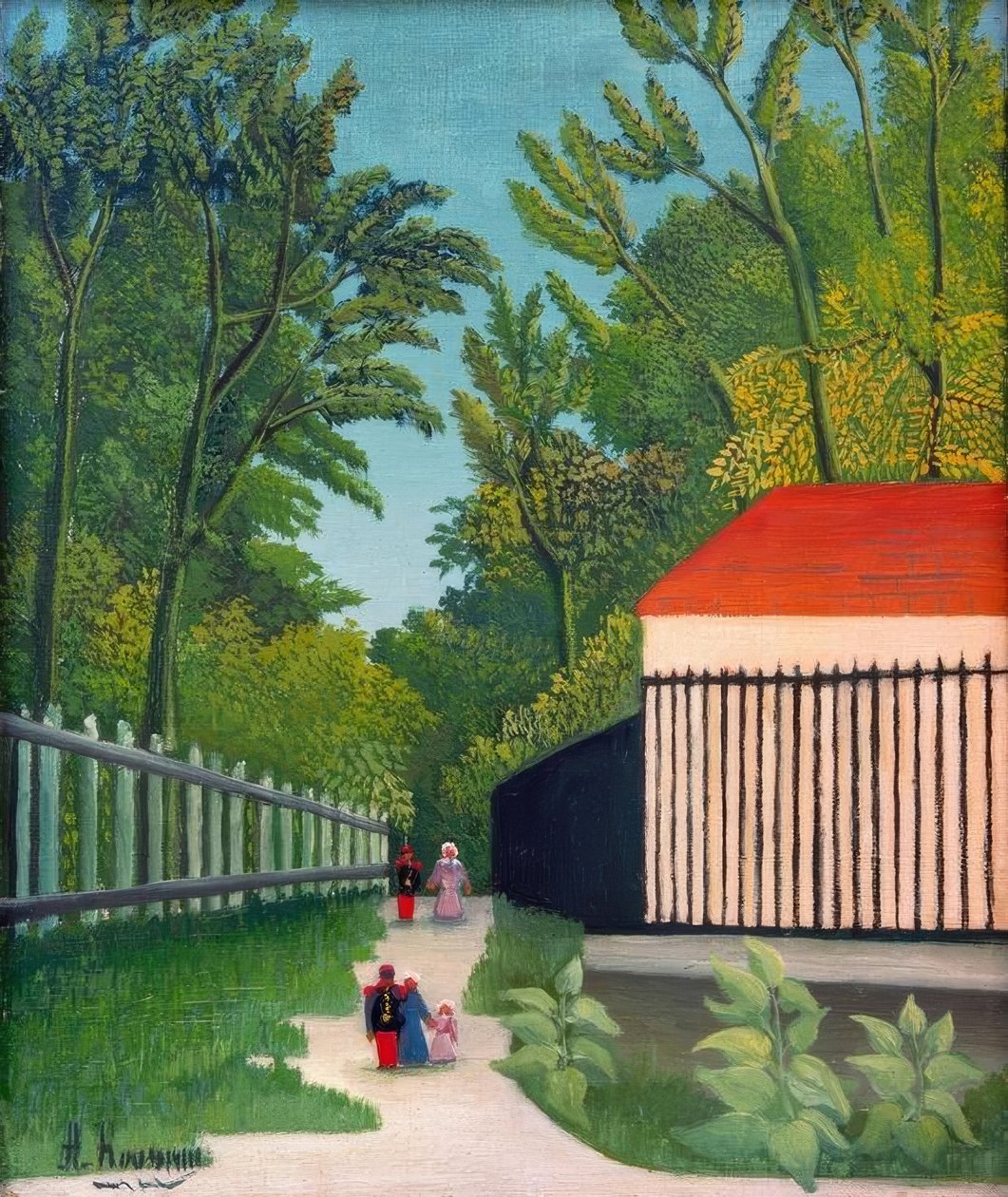 Promenaden i Parc Montsouris af Henri Rousseau