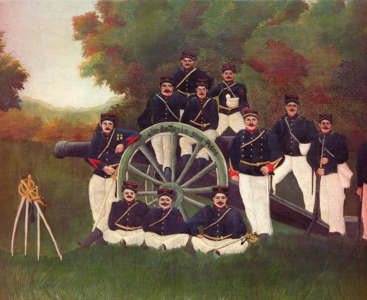 The Gunners af Henri Rousseau