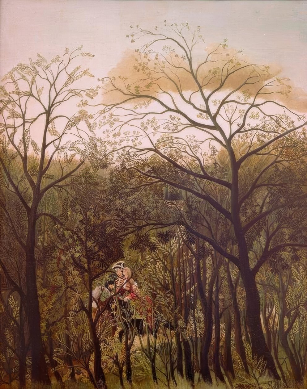 Mød i skoven af Henri Rousseau