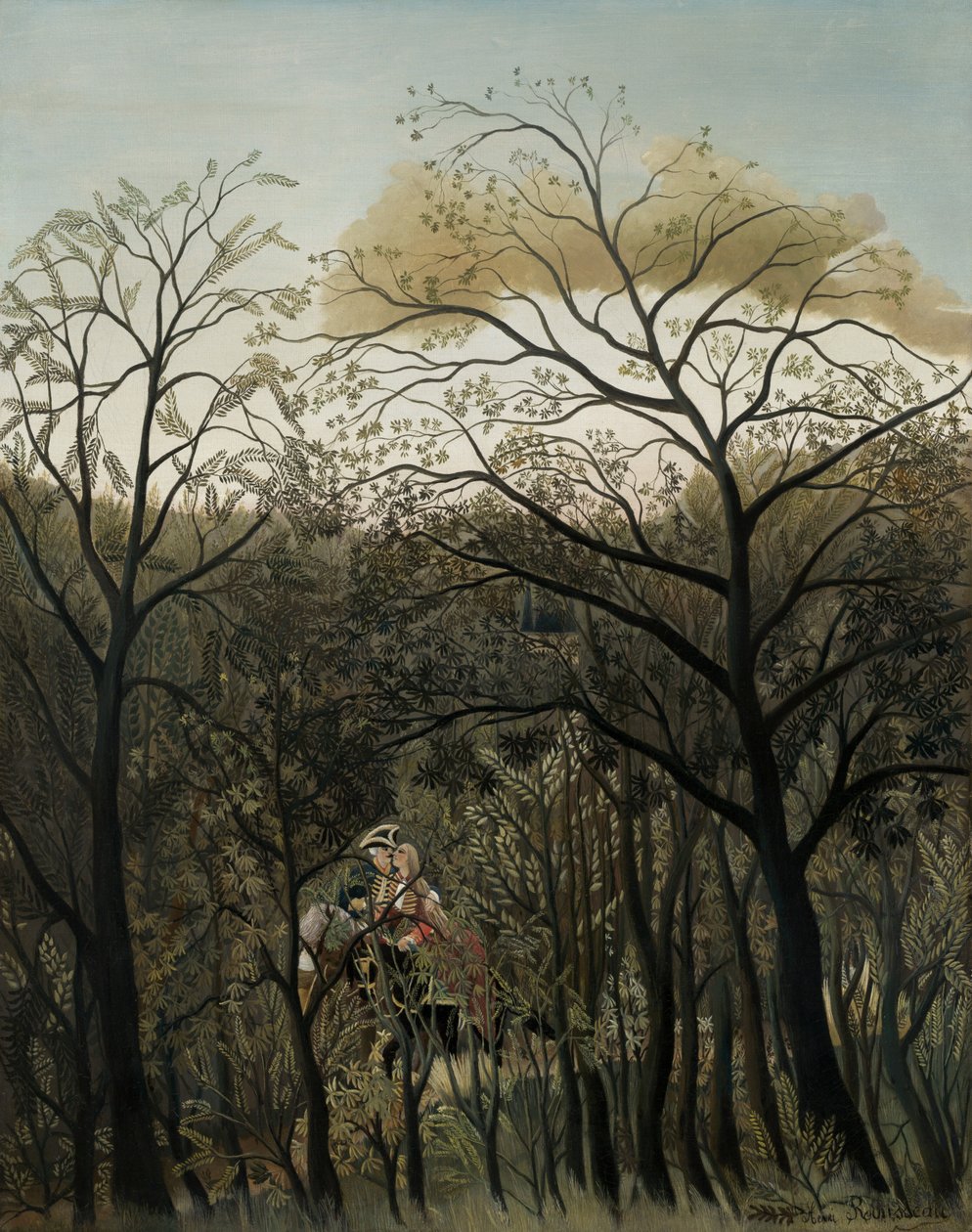 Rendezvous i skoven, 1889. af Henri Rousseau