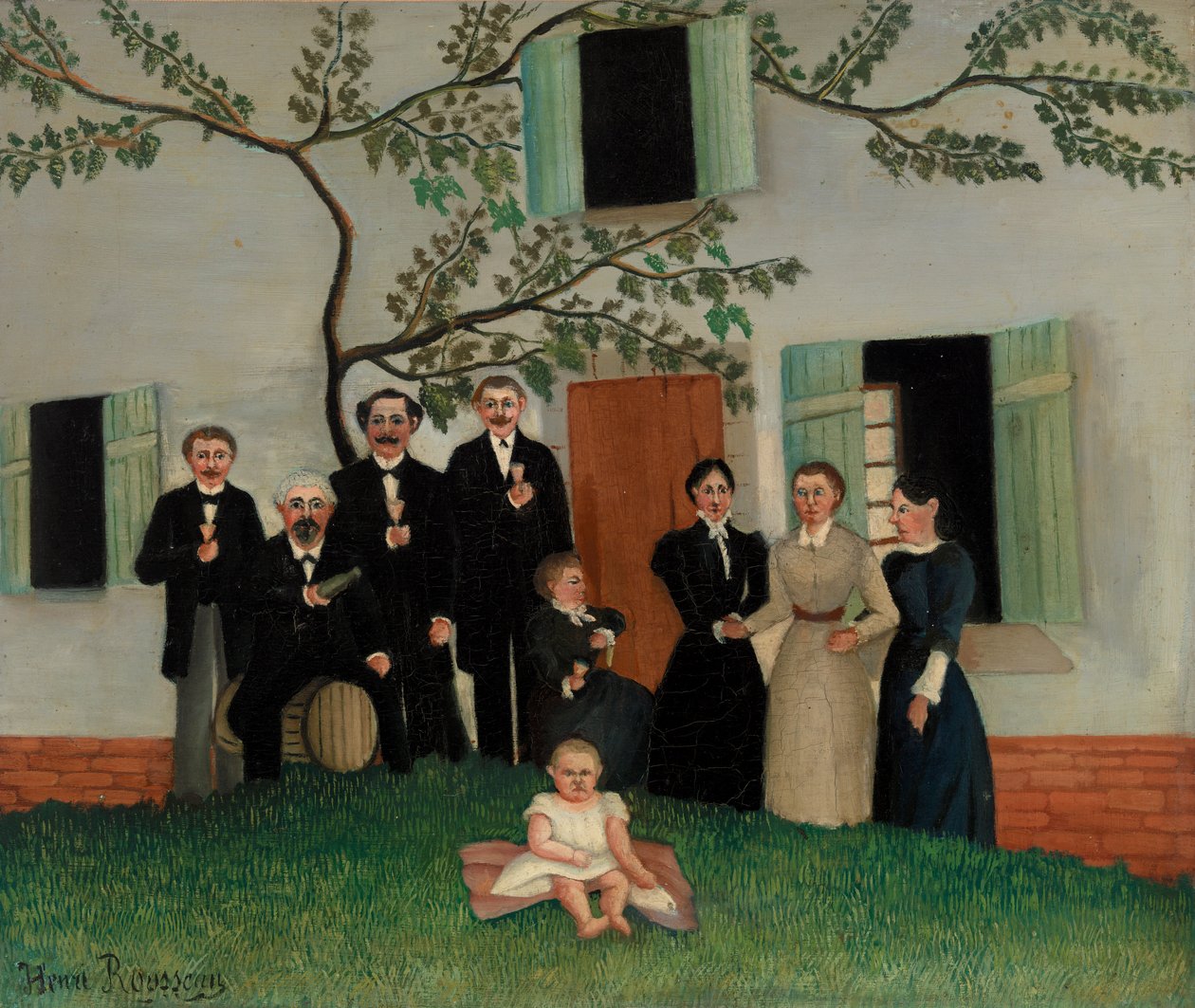 Familien (La Famille) af Henri Rousseau